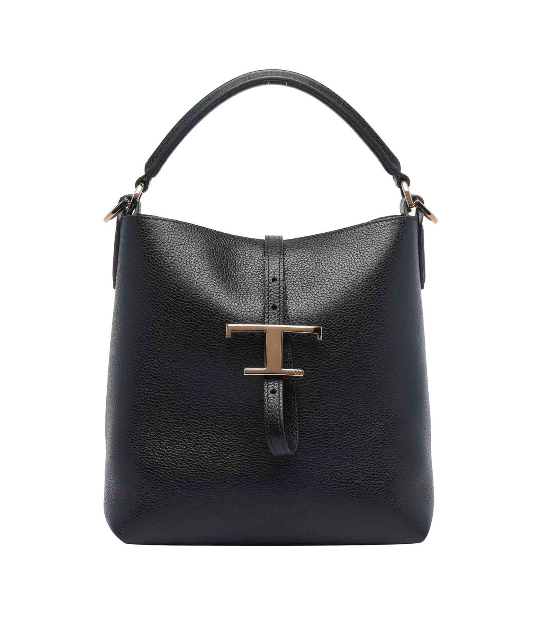 TOD'S Черная кожаная сумка через плечо, фото 1