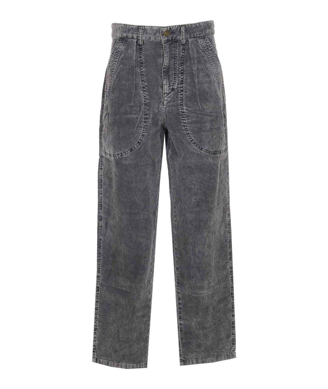 ISABEL MARANT Черные хлопковые брюки широкие, фото 1