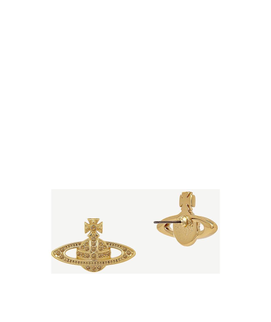 VIVIENNE WESTWOOD Золотые серьги из желтого золота, фото 2