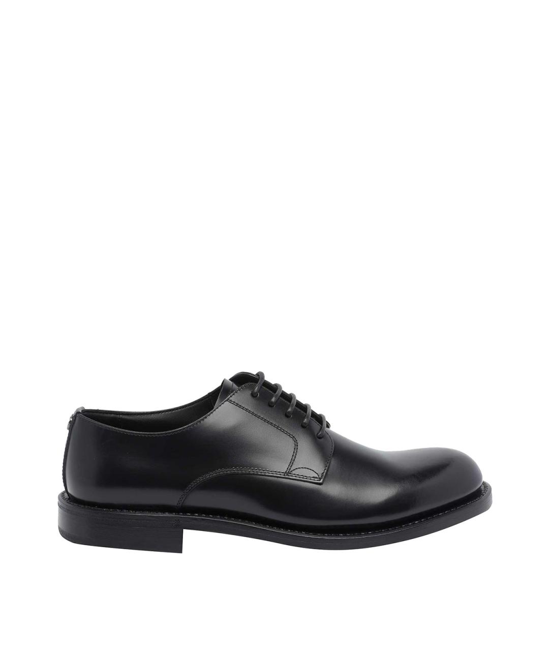 DOLCE&GABBANA Черные кожаные туфли, фото 1