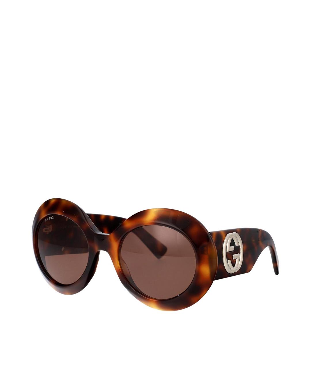 GUCCI Коричневые солнцезащитные очки, фото 2