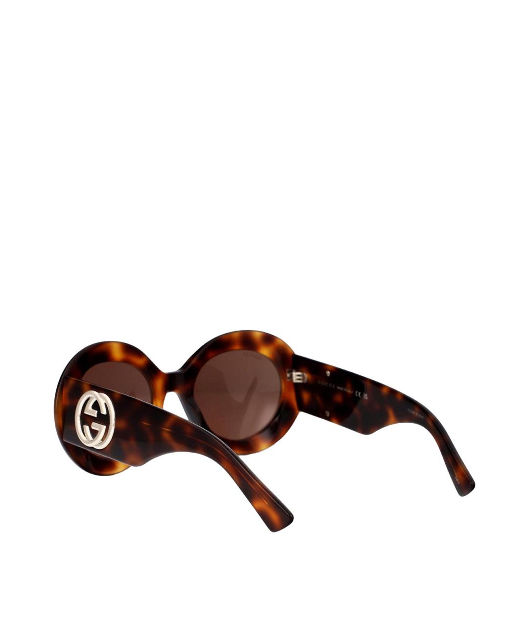 GUCCI Коричневые солнцезащитные очки, фото 4
