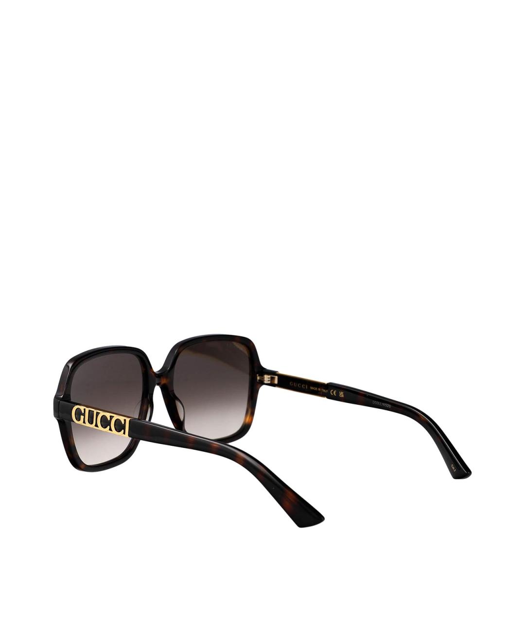 GUCCI Коричневые солнцезащитные очки, фото 4