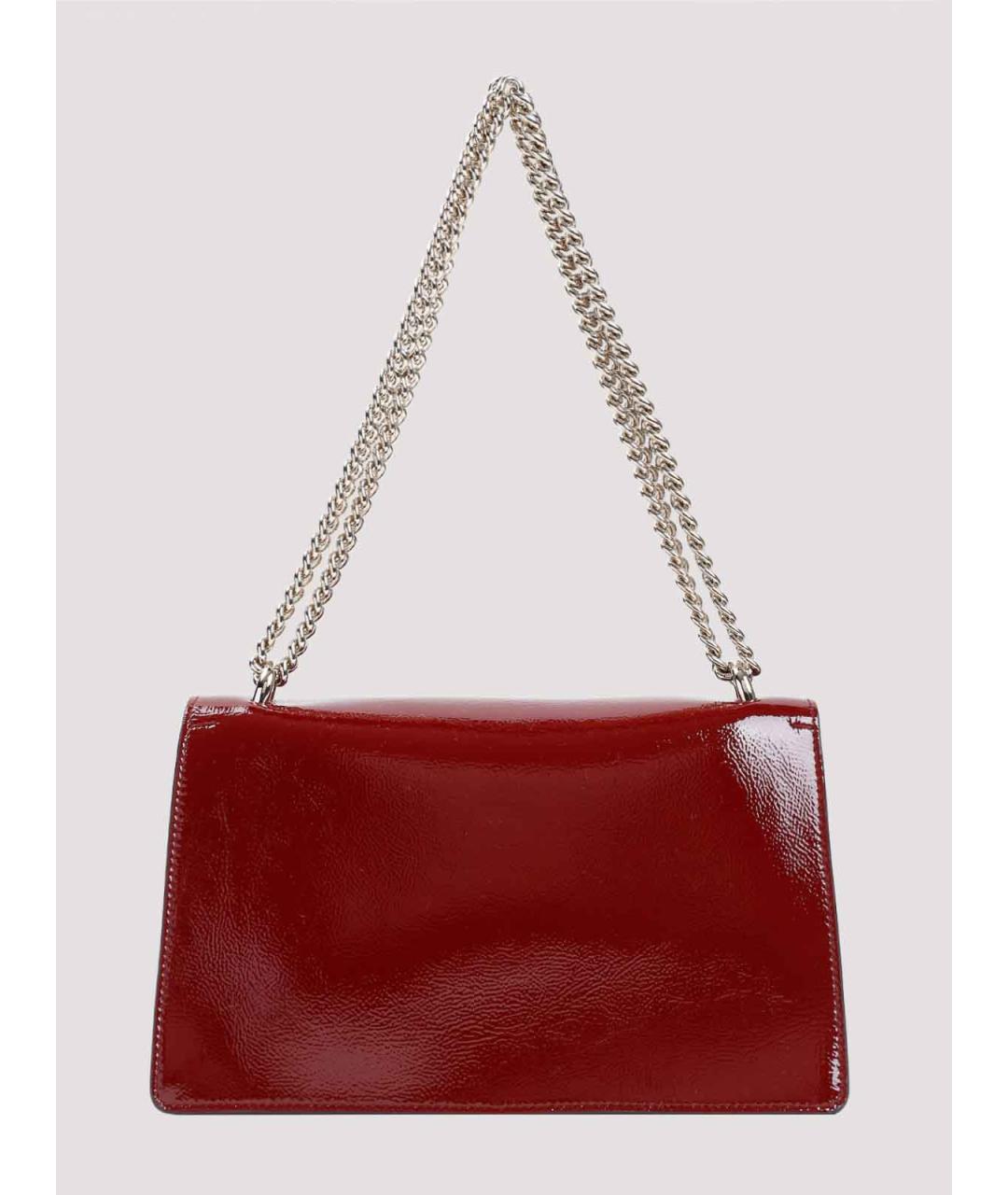 GUCCI Красная сумка через плечо из лакированной кожи, фото 2
