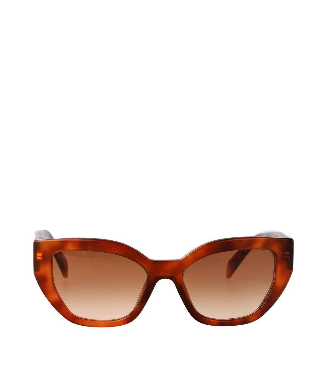 PRADA Коричневые солнцезащитные очки, фото 1