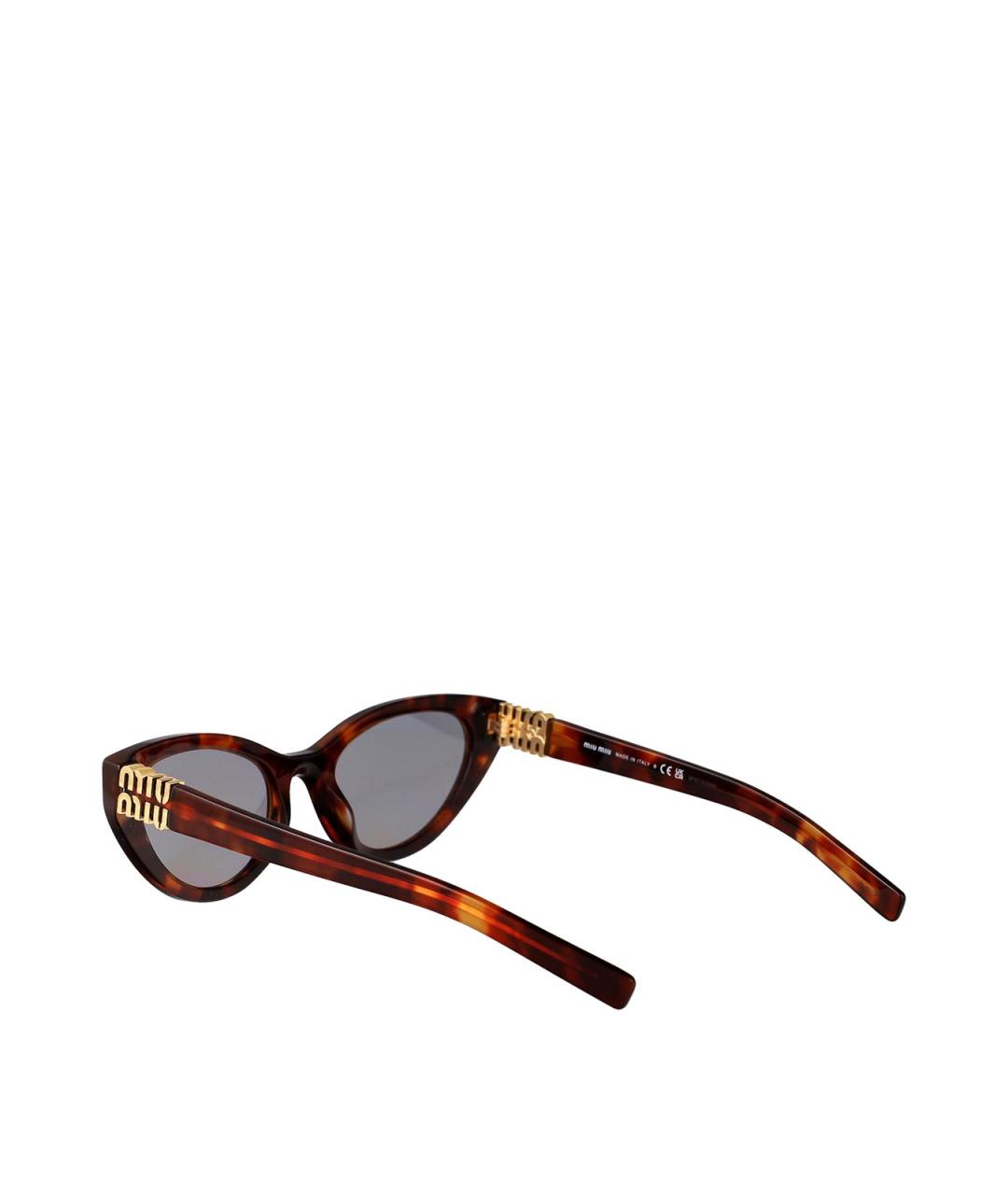 MIU MIU Коричневые солнцезащитные очки, фото 4
