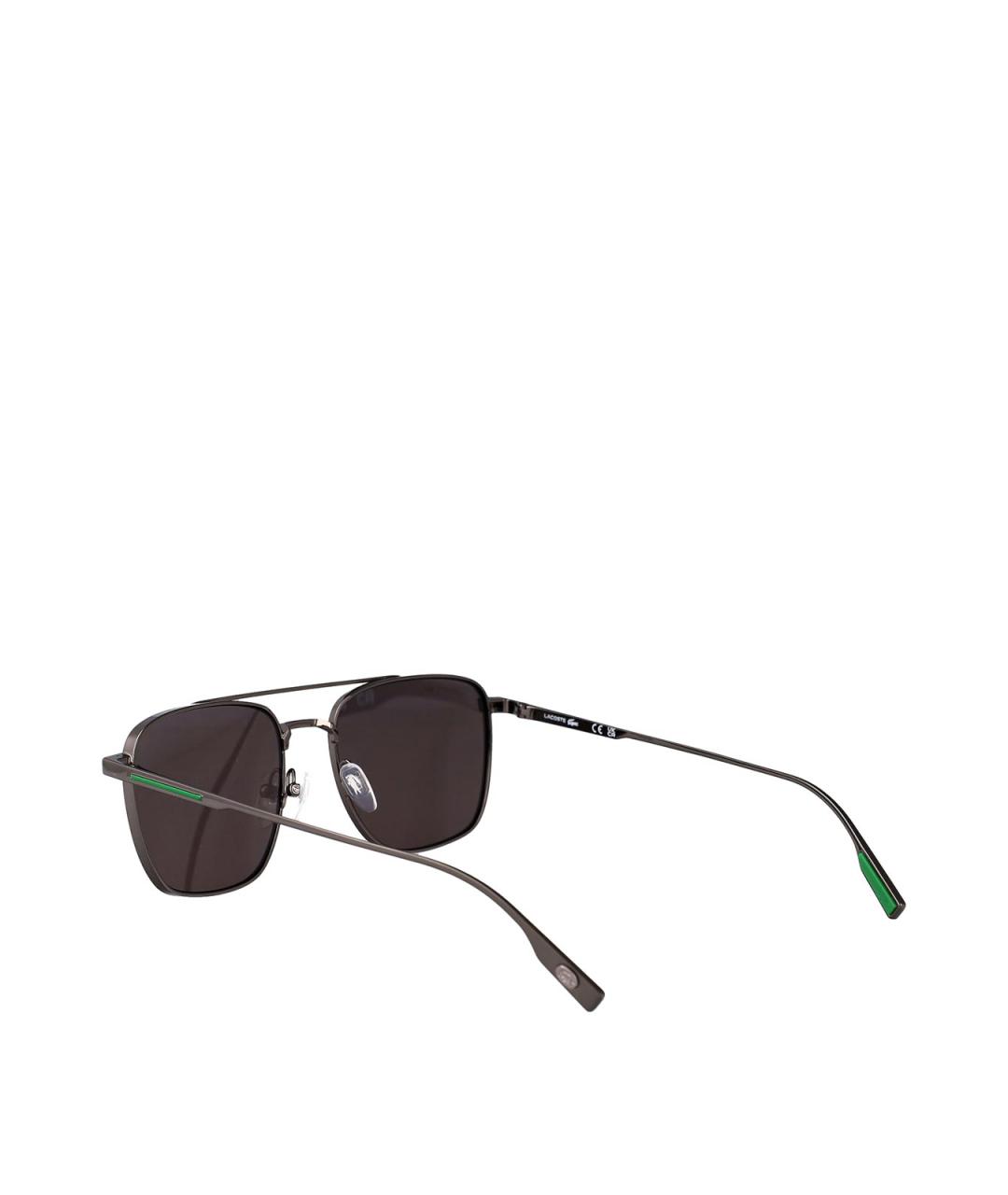 LACOSTE Серые металлические солнцезащитные очки, фото 4
