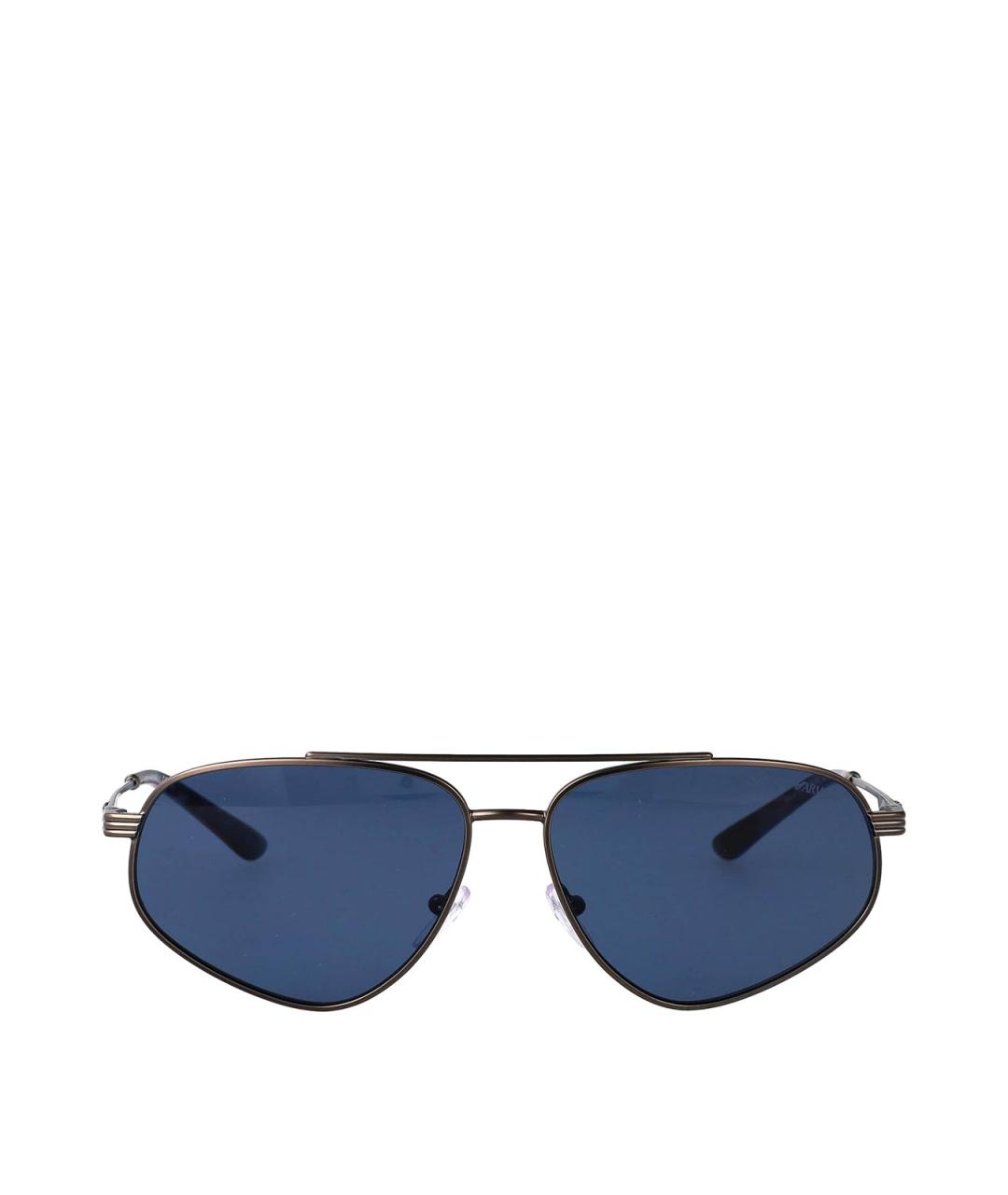 EMPORIO ARMANI Серые металлические солнцезащитные очки, фото 1