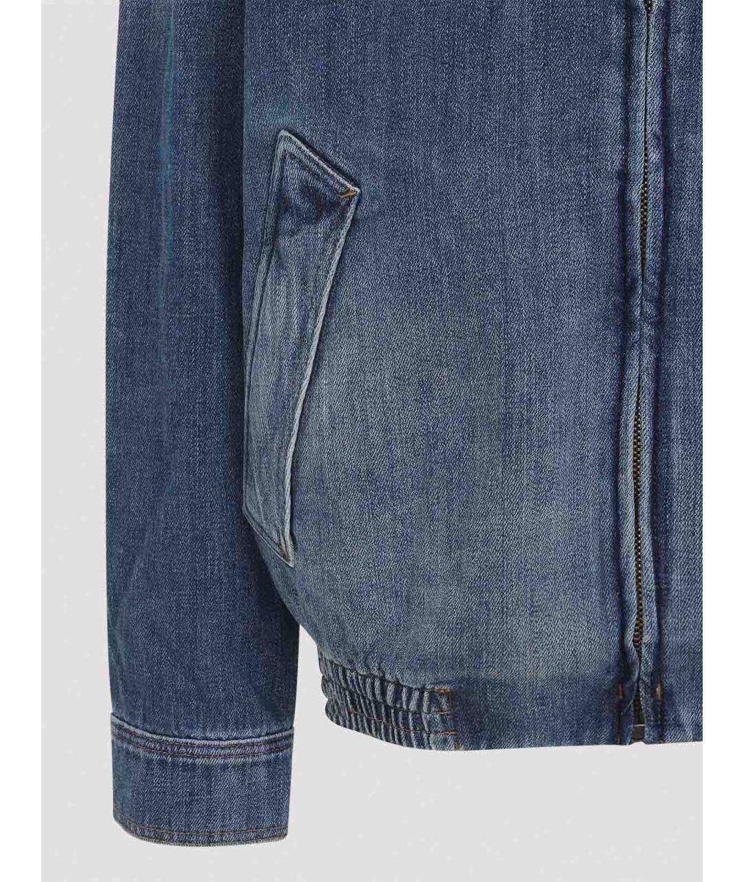 LOEWE Синяя хлопковая куртка, фото 4