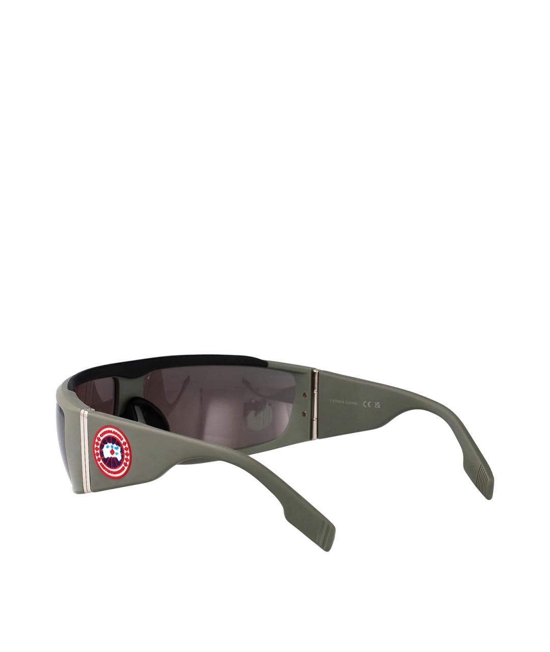 CANADA GOOSE Зеленые пластиковые солнцезащитные очки, фото 4
