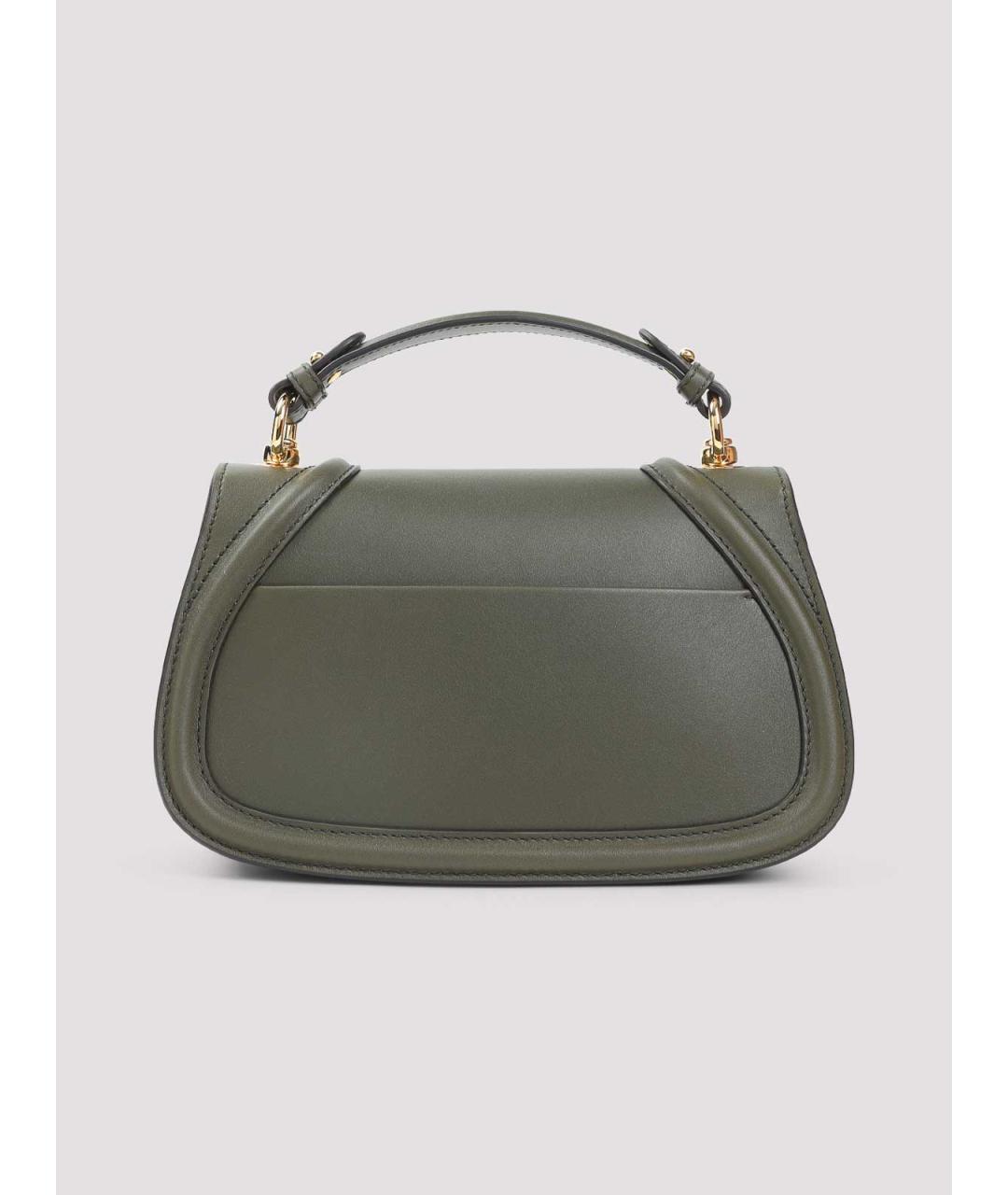 GUCCI Зеленая кожаная сумка через плечо, фото 2