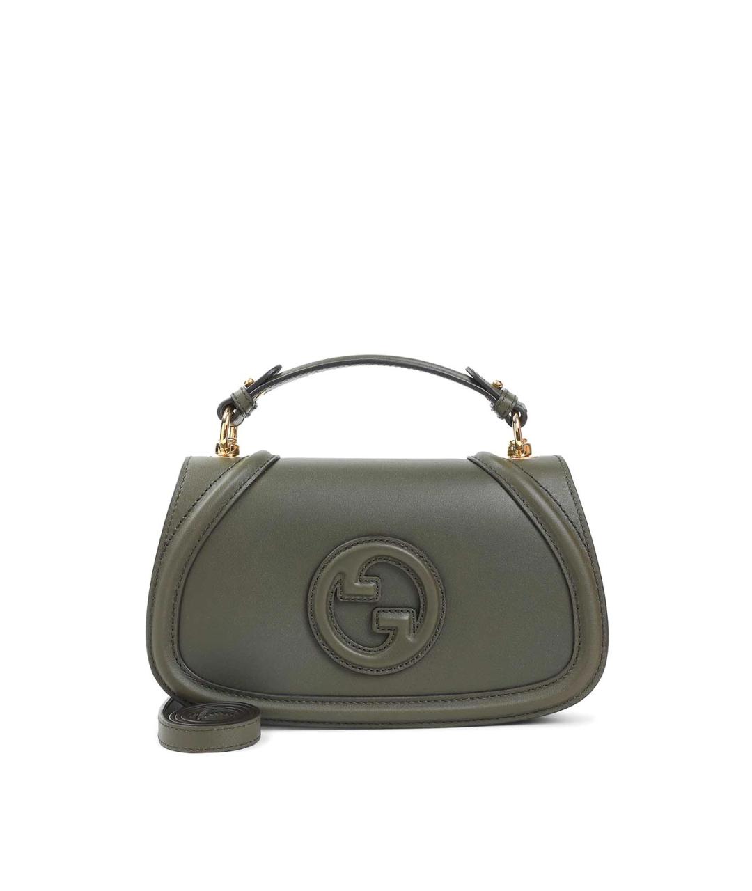 GUCCI Зеленая кожаная сумка через плечо, фото 1