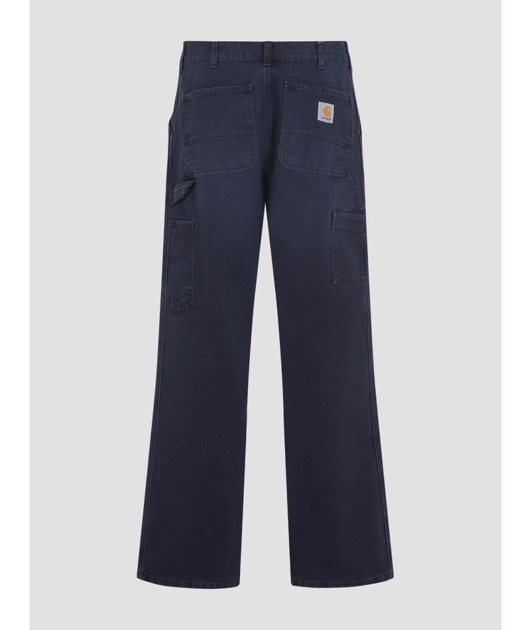 CARHARTT Синие хлопковые повседневные брюки, фото 2