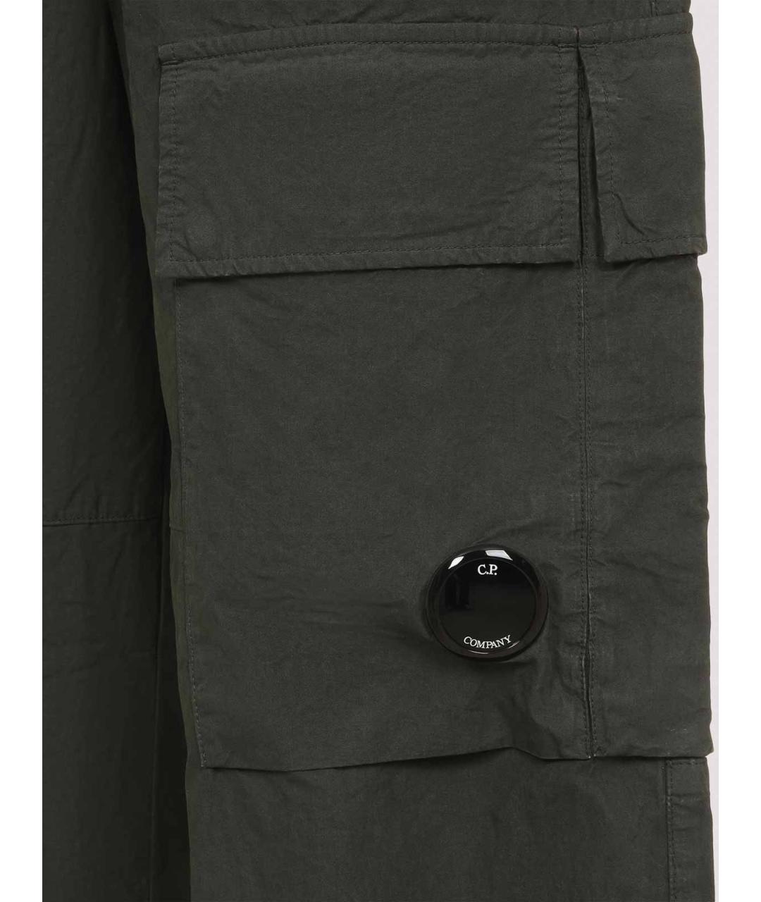 CP COMPANY Зеленые хлопковые повседневные брюки, фото 3