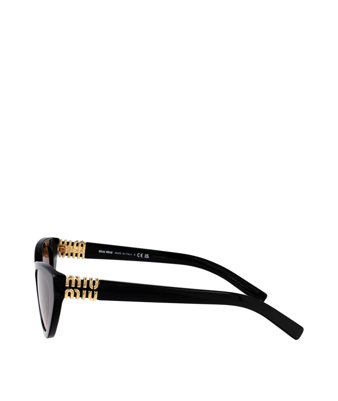 MIU MIU Черные солнцезащитные очки, фото 3
