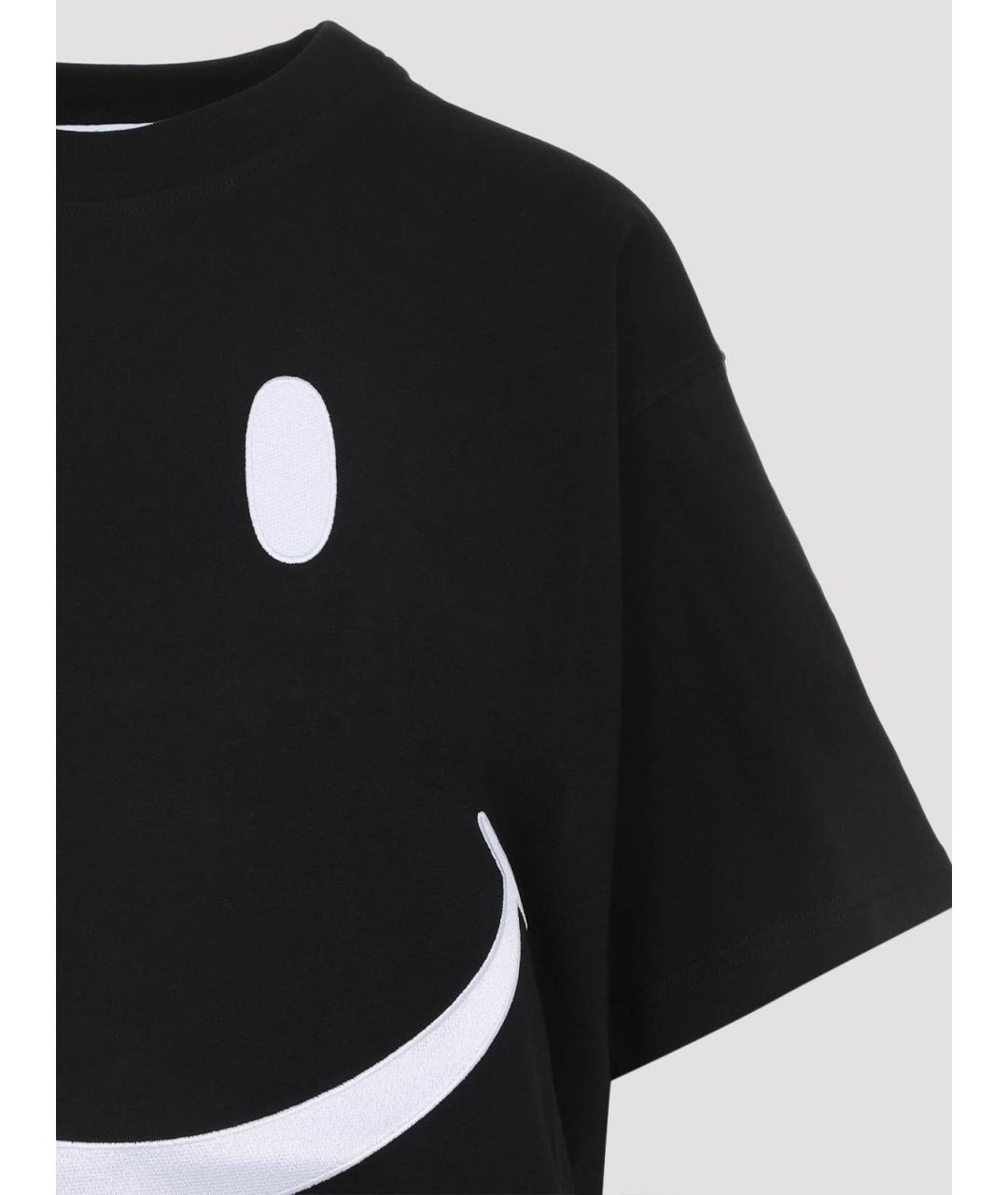 MOSCHINO Черная хлопковая футболка, фото 3