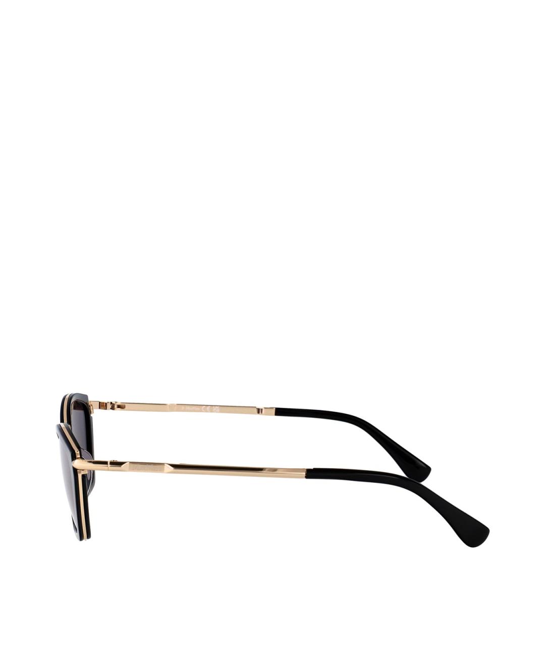 MAX MARA Черные металлические солнцезащитные очки, фото 3