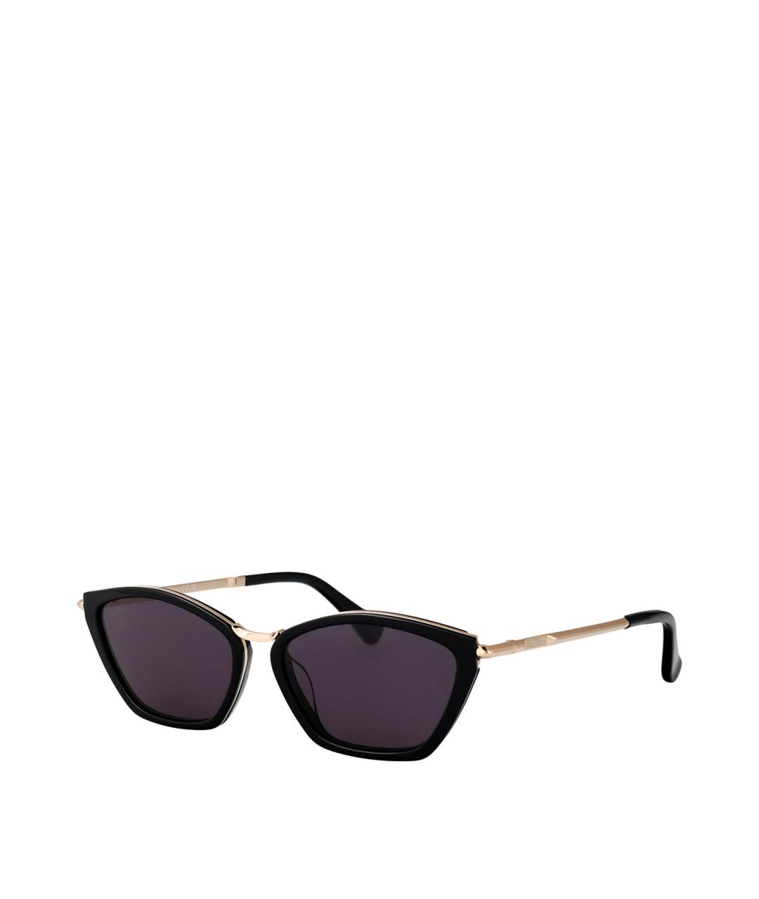 MAX MARA Черные металлические солнцезащитные очки, фото 2