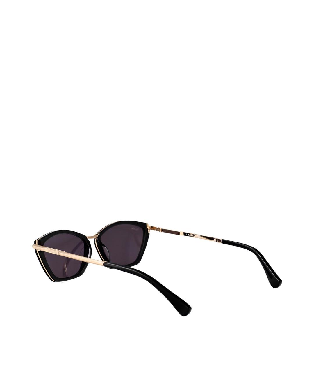 MAX MARA Черные металлические солнцезащитные очки, фото 4