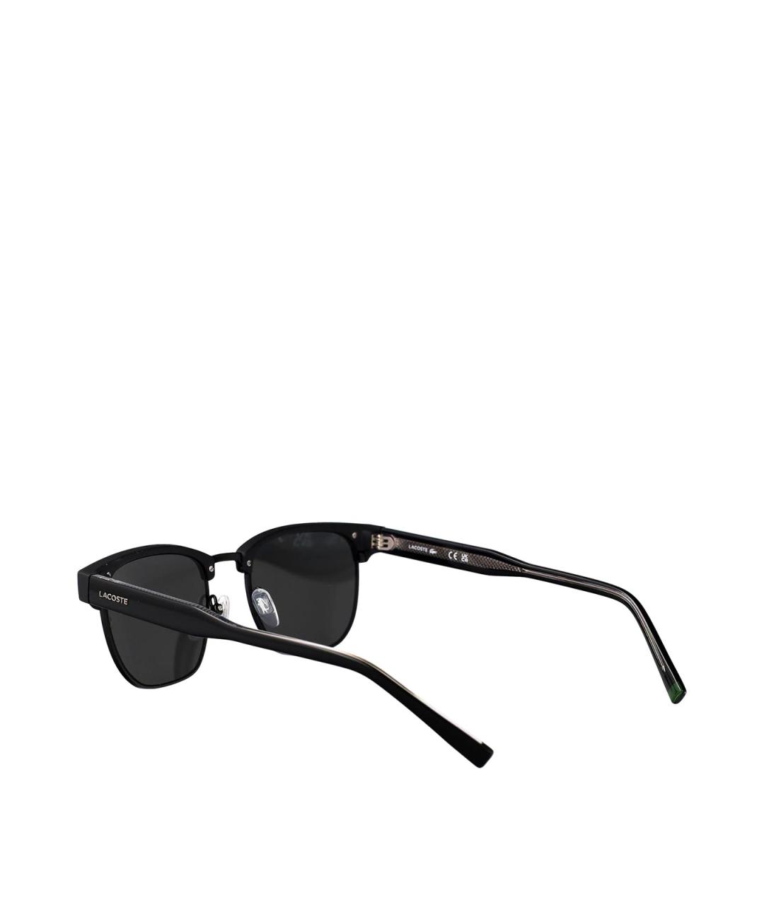 LACOSTE Черные пластиковые солнцезащитные очки, фото 4