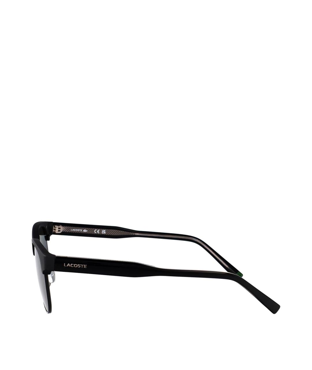 LACOSTE Черные пластиковые солнцезащитные очки, фото 3