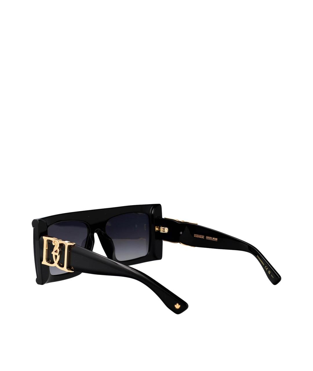 DSQUARED2 Черные пластиковые солнцезащитные очки, фото 4