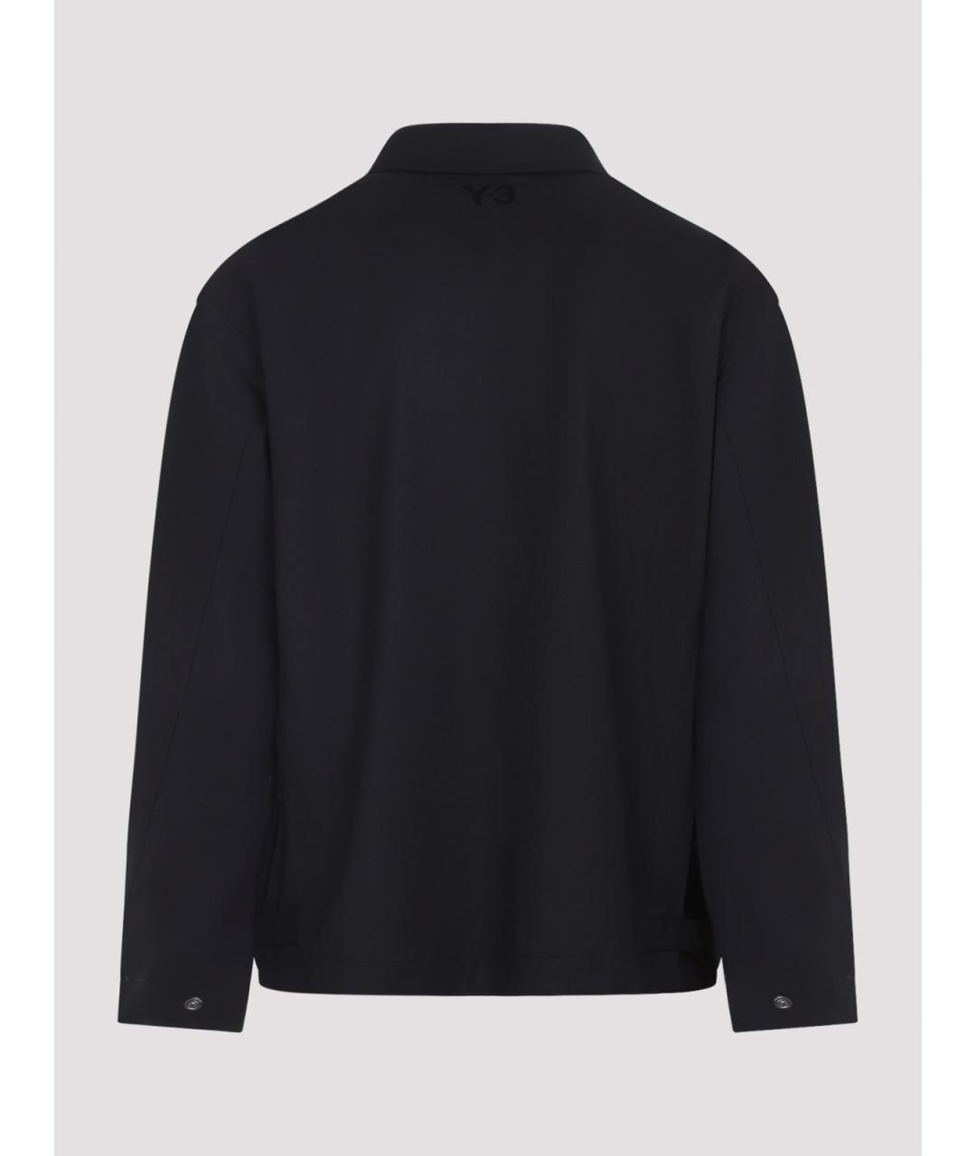 Y-3 Черная шерстяная куртка, фото 2