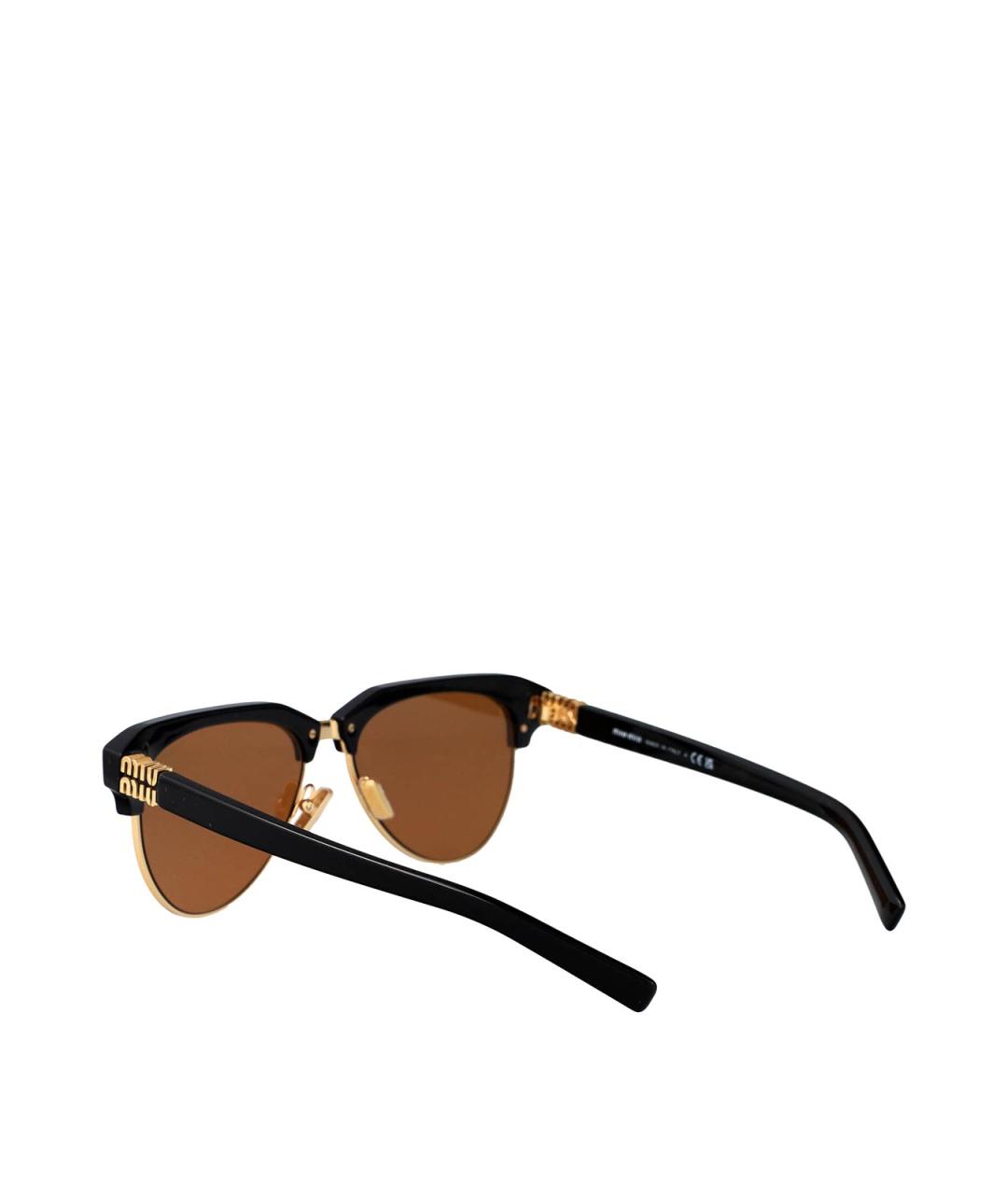 MIU MIU Черные солнцезащитные очки, фото 4