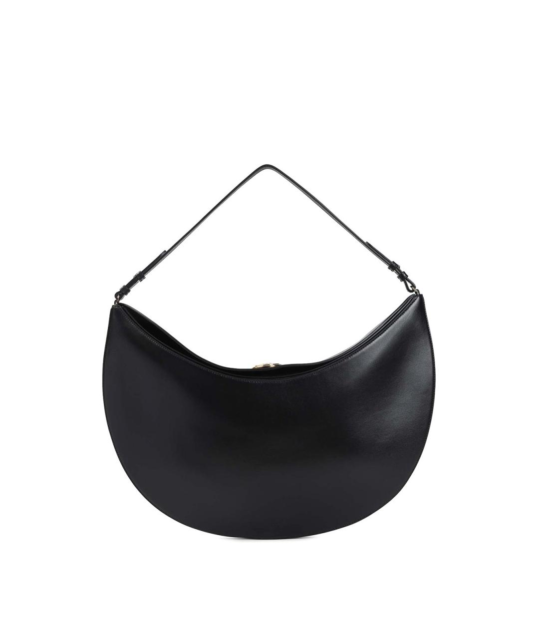 JACQUEMUS Черная кожаная сумка через плечо, фото 1