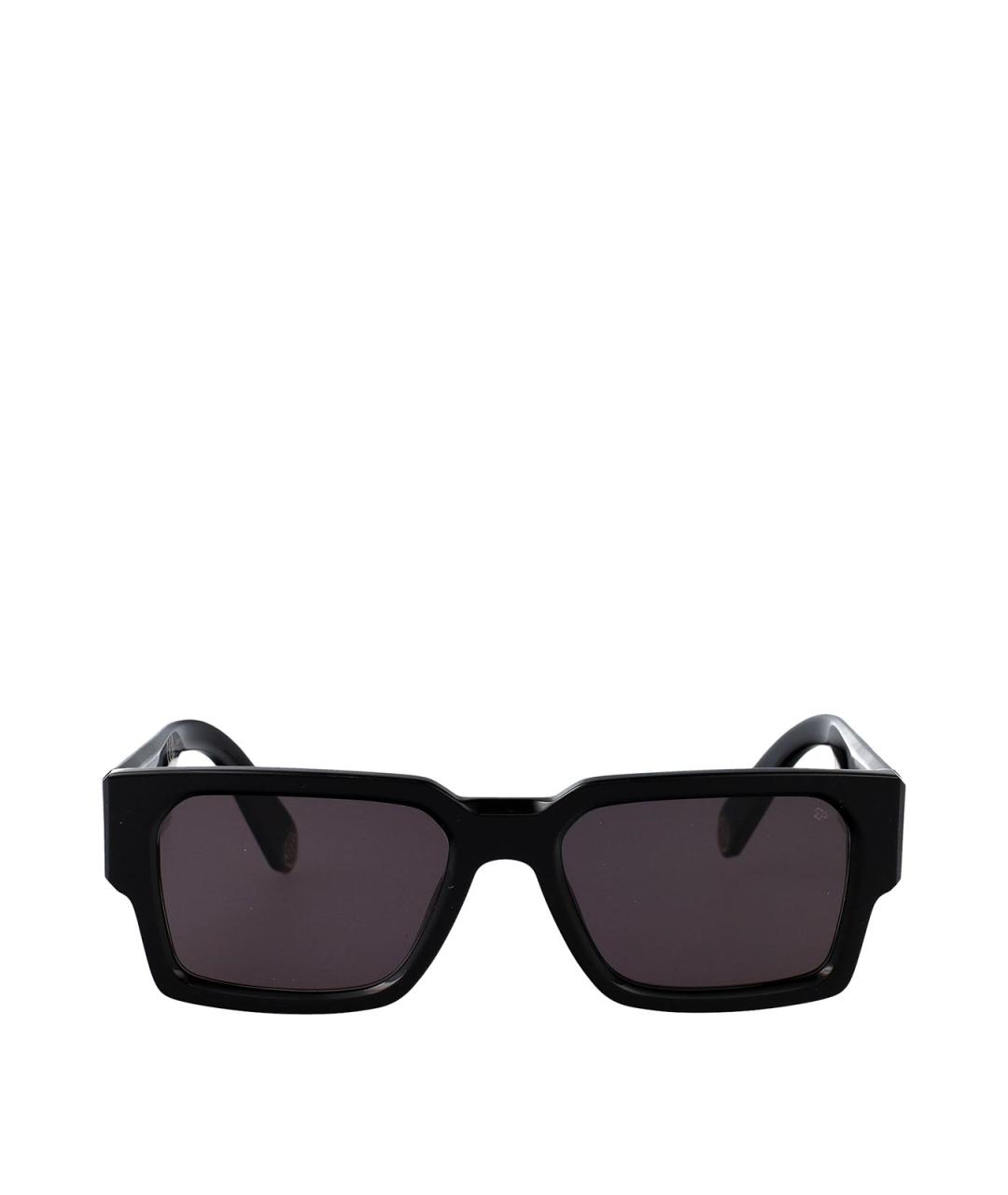 PHILIPP PLEIN Черные пластиковые солнцезащитные очки, фото 1