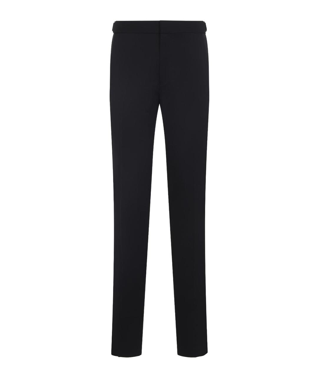 TOM FORD Черные шерстяные классические брюки, фото 1