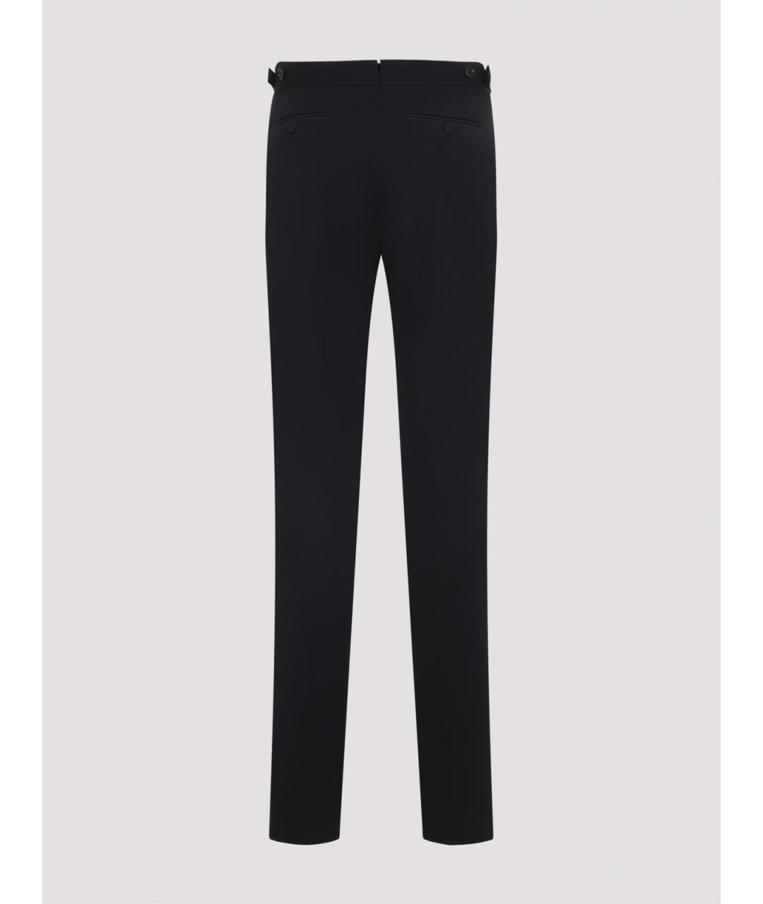 TOM FORD Черные шерстяные классические брюки, фото 2