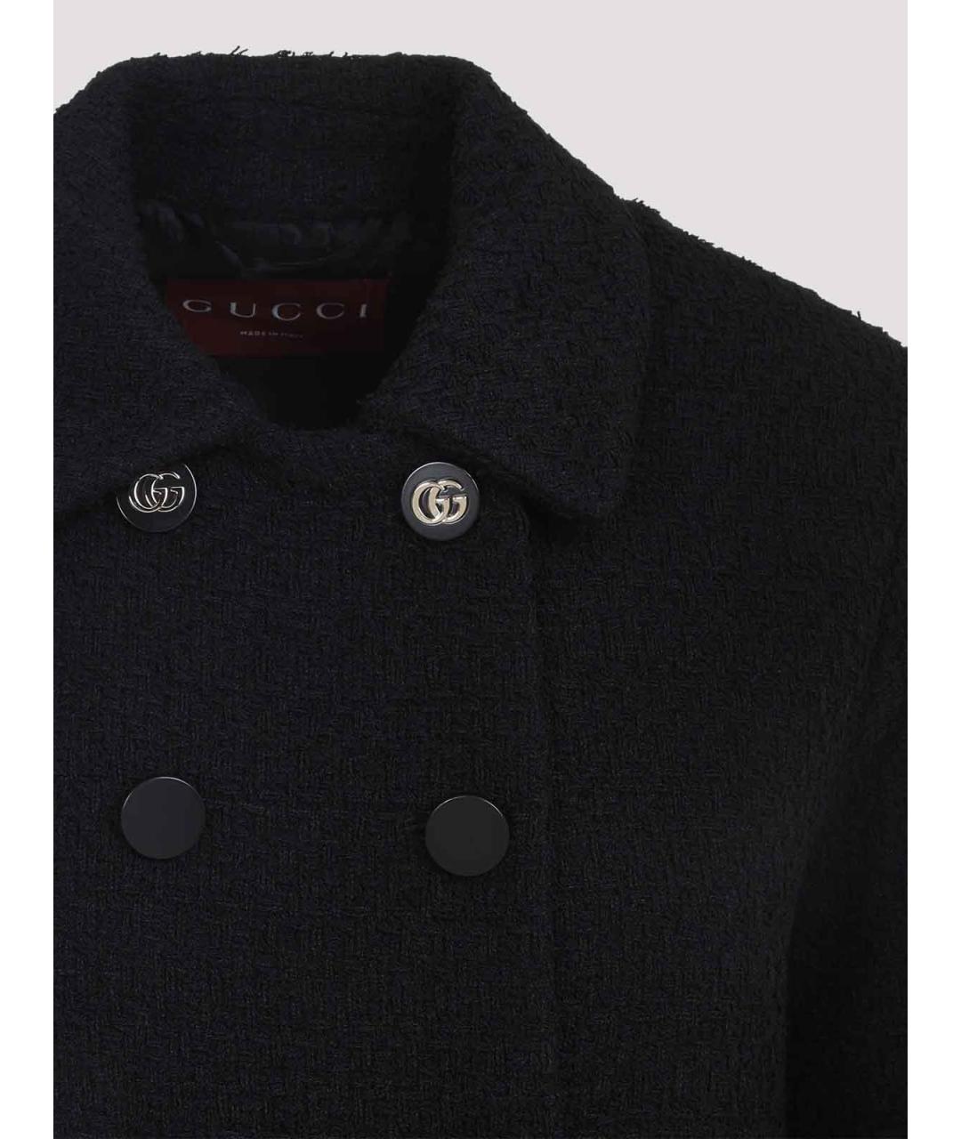 GUCCI Черная шерстяная куртка, фото 3