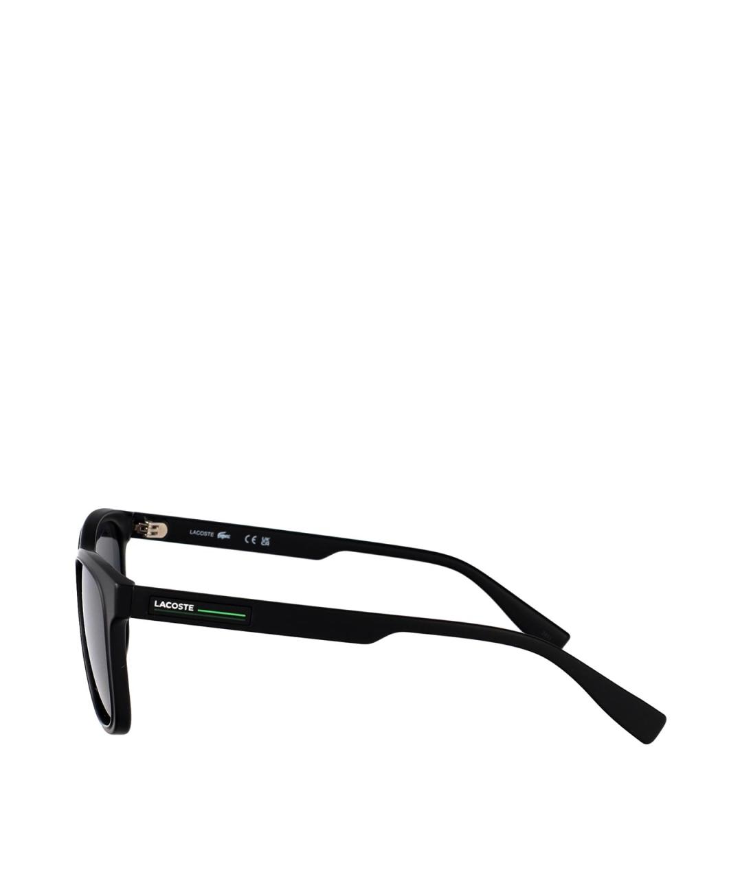 LACOSTE Черные пластиковые солнцезащитные очки, фото 3