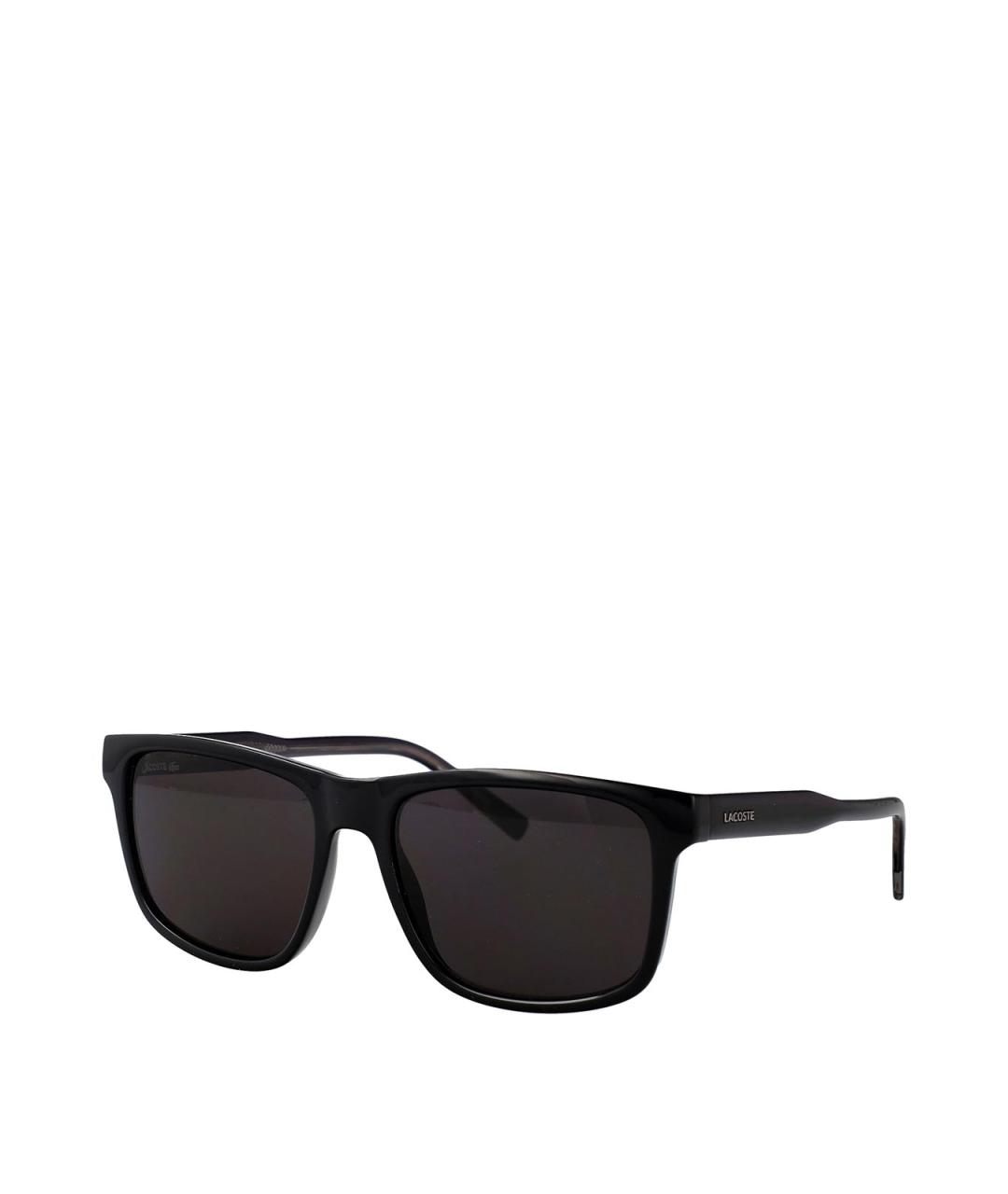 LACOSTE Черные пластиковые солнцезащитные очки, фото 2