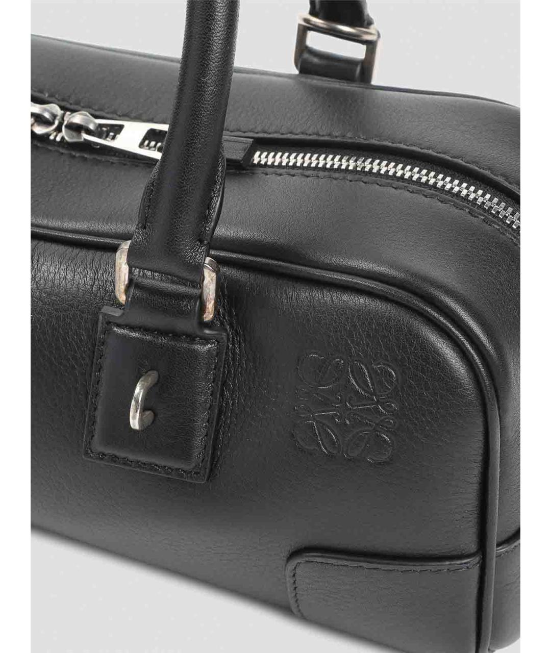 LOEWE Черная кожаная сумка тоут, фото 3