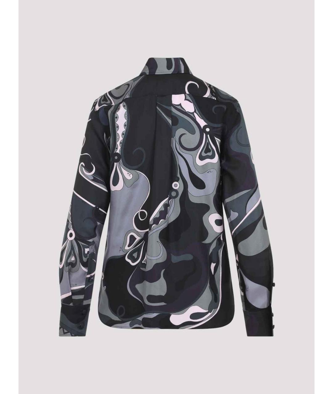 EMILIO PUCCI Черная шелковая рубашка, фото 2