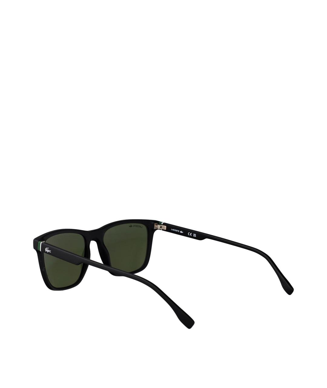 LACOSTE Черные пластиковые солнцезащитные очки, фото 4