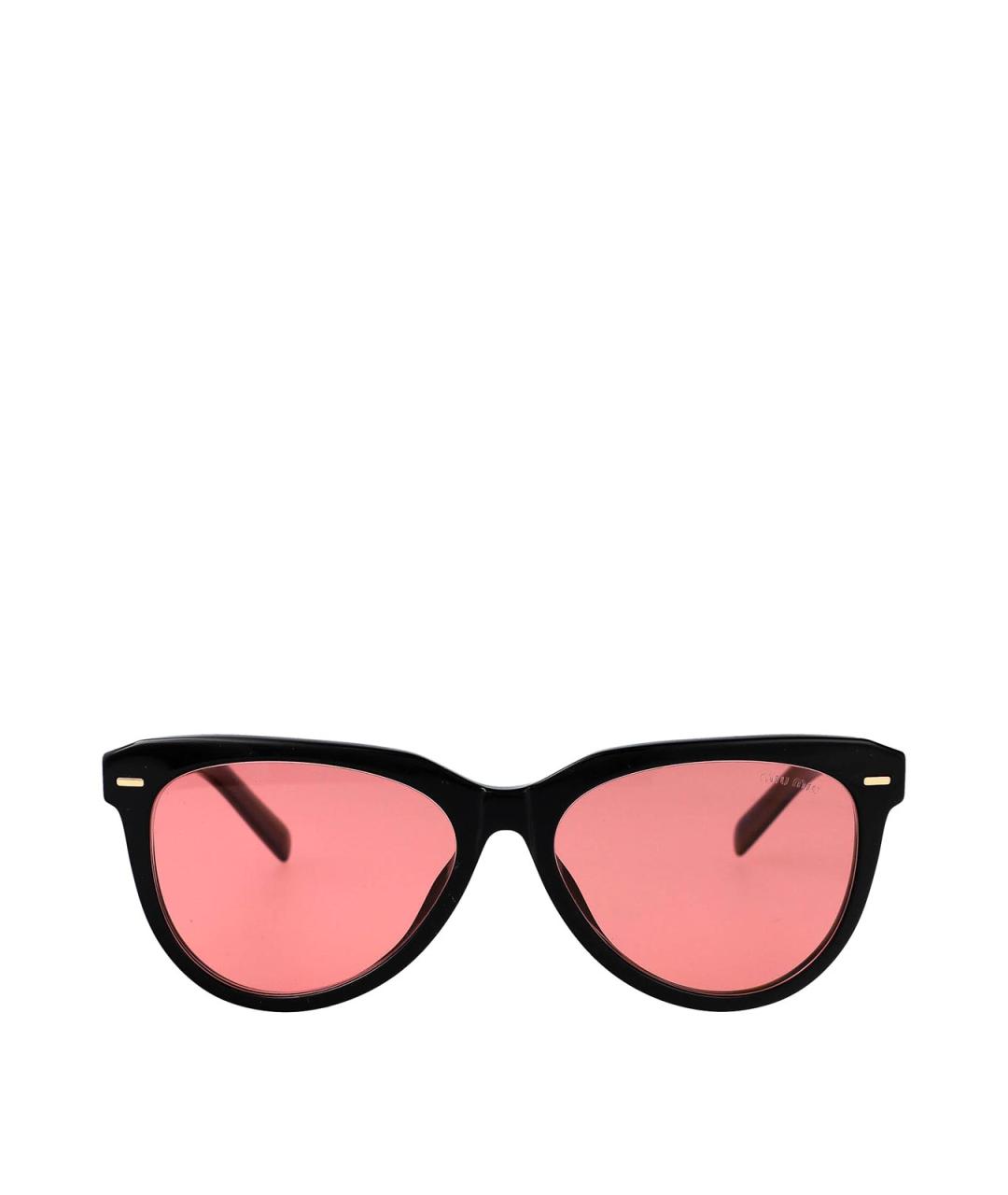MIU MIU Черные солнцезащитные очки, фото 1