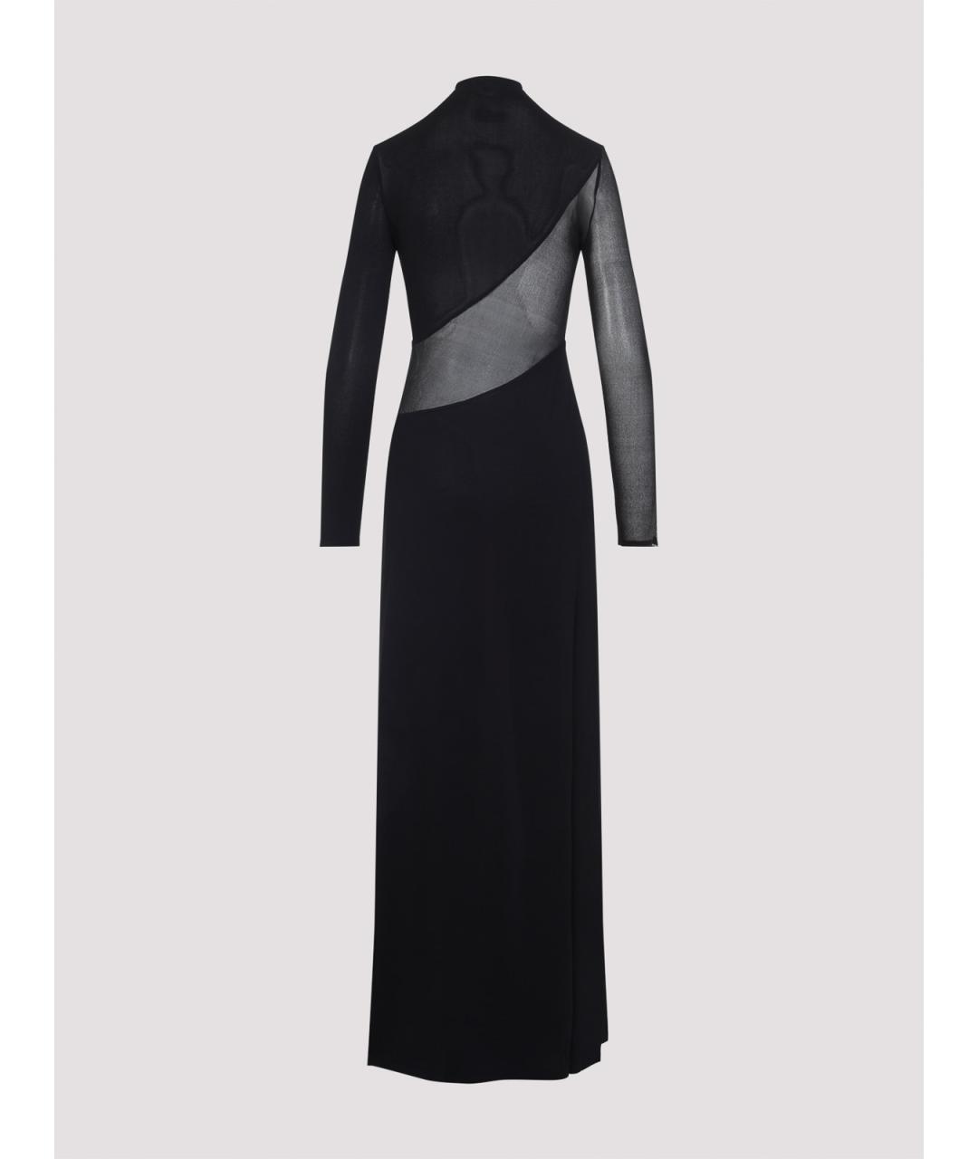 ALAIA Черное вискозное коктейльное платье, фото 2