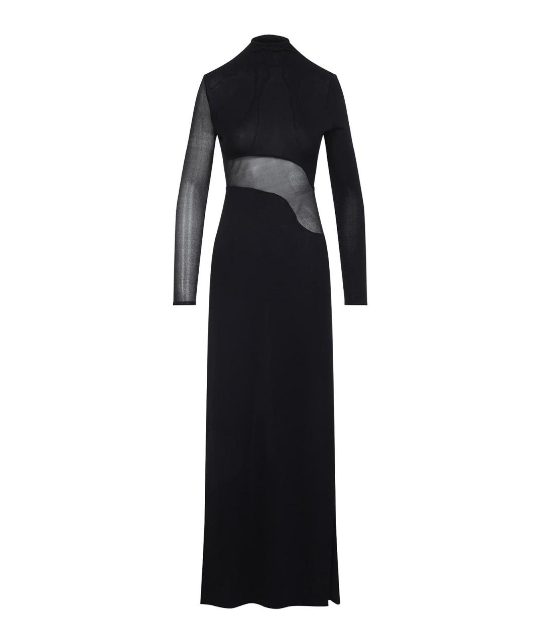 ALAIA Черное вискозное коктейльное платье, фото 1