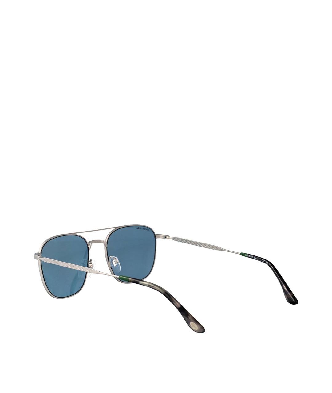 LACOSTE Серебряные металлические солнцезащитные очки, фото 4