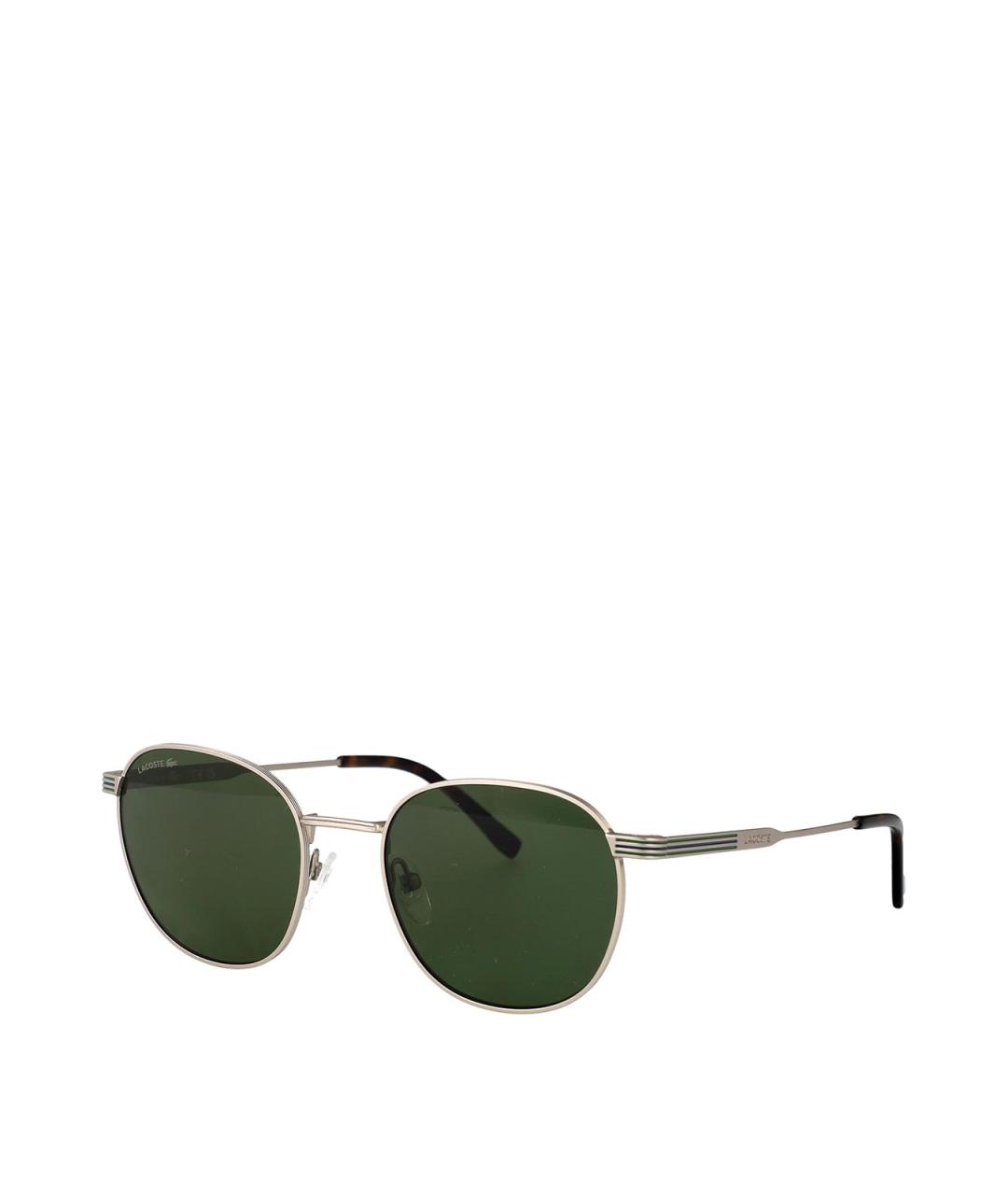 LACOSTE Серебряные металлические солнцезащитные очки, фото 1