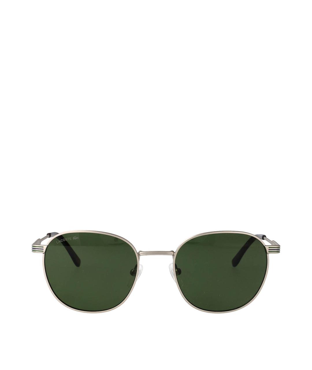 LACOSTE Серебряные металлические солнцезащитные очки, фото 2