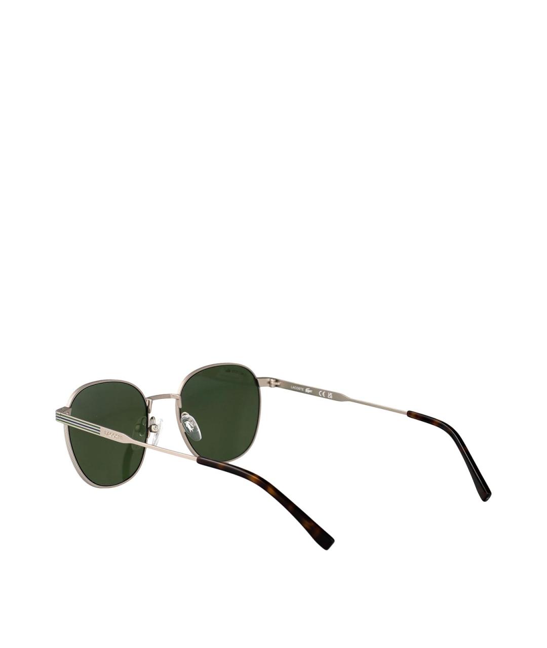 LACOSTE Серебряные металлические солнцезащитные очки, фото 4