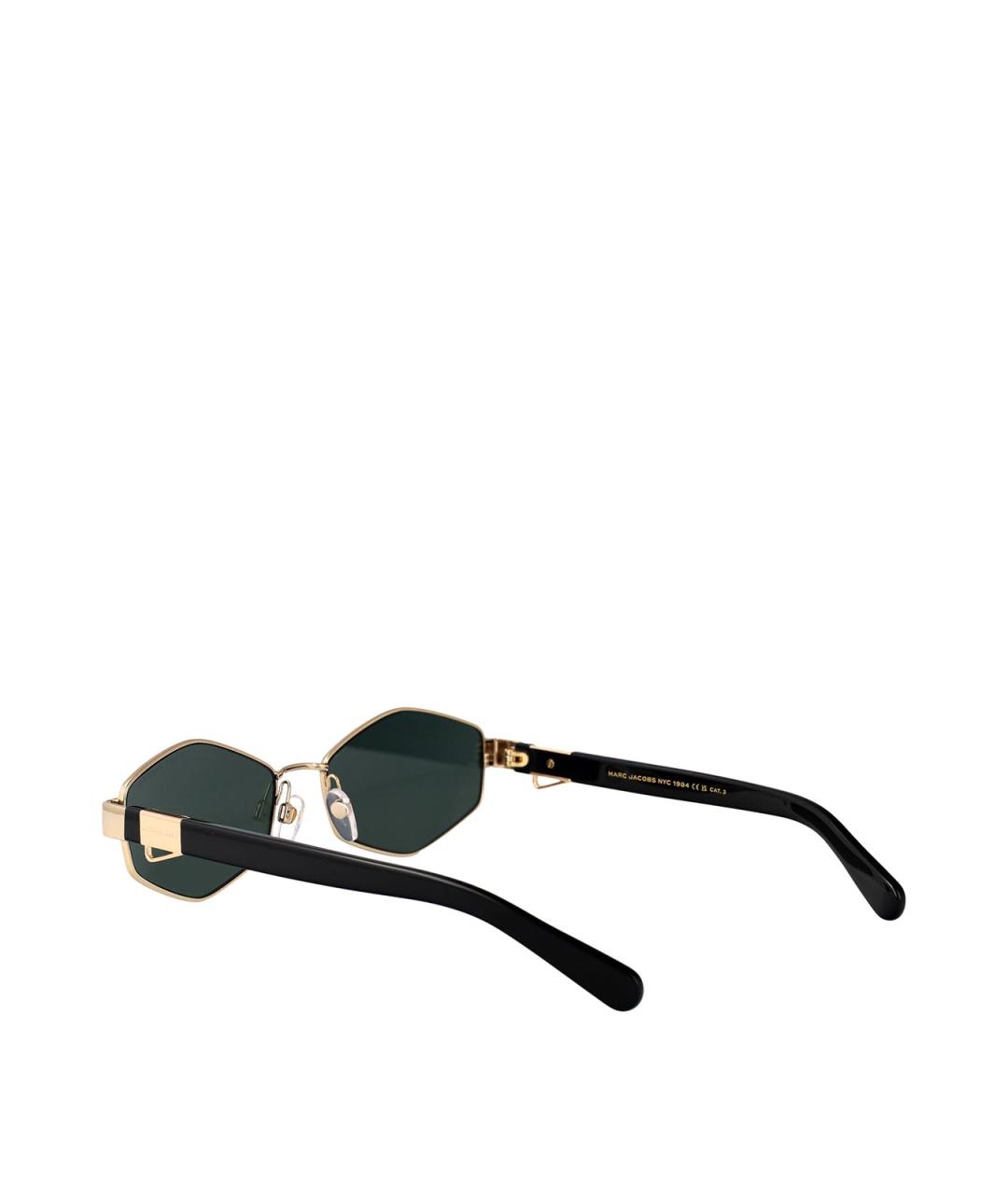 MARC JACOBS Золотые металлические солнцезащитные очки, фото 4