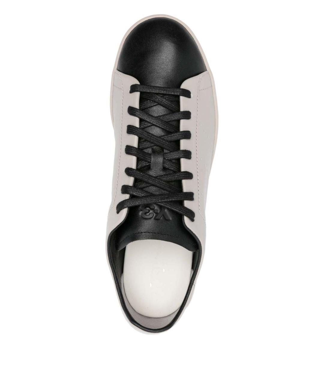 Y-3 Коричневые кожаные низкие кроссовки / кеды, фото 4