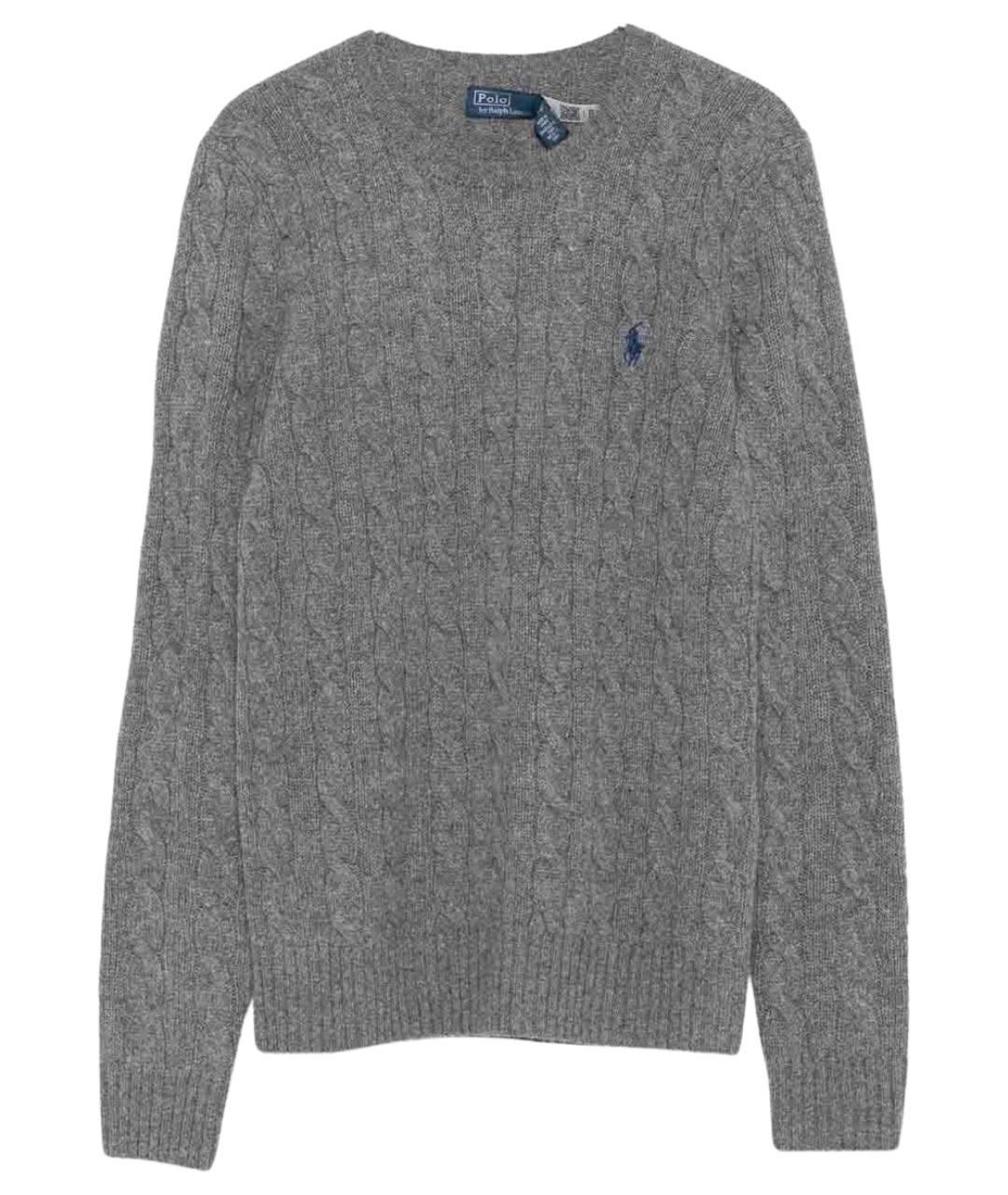 POLO RALPH LAUREN Серый шерстяной джемпер / свитер, фото 1