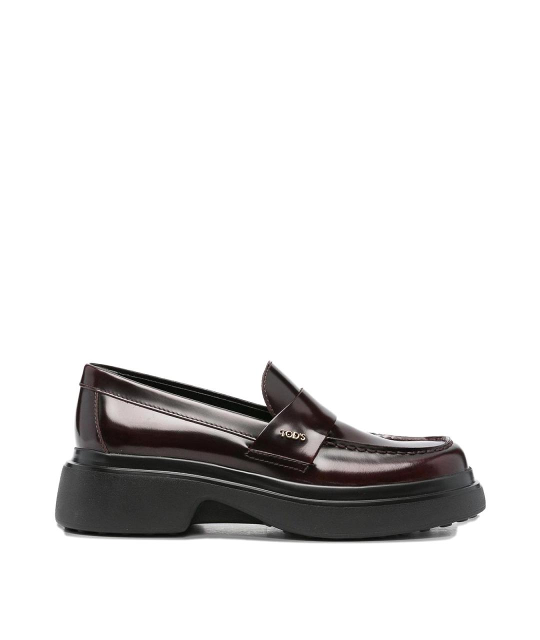 TOD'S Коричневые кожаные лоферы, фото 1