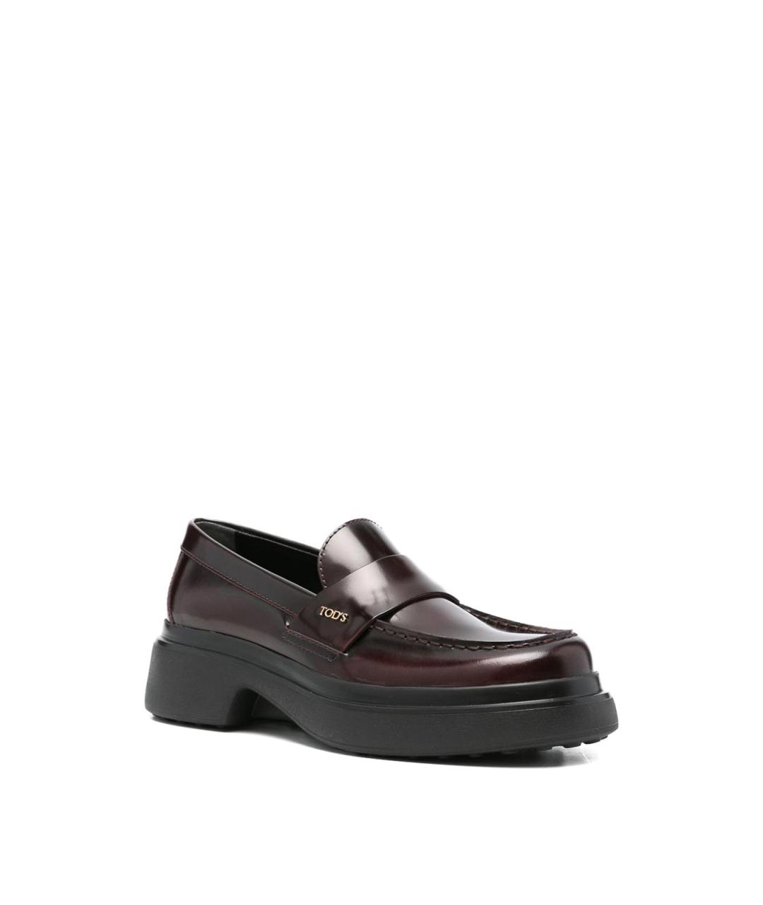 TOD'S Коричневые кожаные лоферы, фото 2